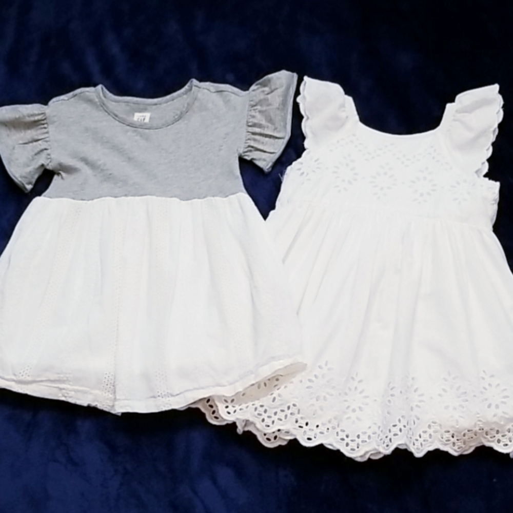 Baby Gap sz 2 baby girl dresses. VGUC